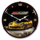 Reloj de Pared Coleccionable y Cartel C7 Corvette Z06 con Luz LED
