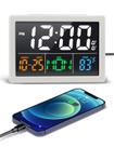Reloj Despertador Digital JALL con Pantalla LED de 5.5'' Blanca