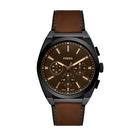 Reloj Fossil Everett Cronógrafo 44mm con Correa de Cuero Marrón