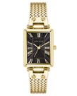 Reloj para Mujer Anne Klein con Brazalete de Malla en Tono Dorado y Esfera Negra Reloj para Mujer Anne Klein con Brazalete de Malla en Tono Dorado y Esfera Negra