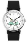 Reloj Timex Weekender Unisex 38mm Correa Negra Esfera Blanca Reloj Timex Weekender Unisex 38mm Correa Negra Esfera Blanca