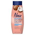 Removedor de cabelo NAIR Sensitive Shower Cream com óleo de coco 350mL