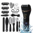 Removedor de Calos Pes Elétrico 10 em 1 Lixa Eletrica Lixadeira Esfoliante Profissional Premium Calosidades Rachaduras Pedicure Portatil