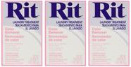 Removedor de cor para tratamento de lavanderia em pó Rit Dye 60 ml, pacote com 3