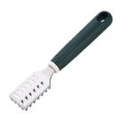 Removedor de escamação de peixe, raspador de aço inoxidável, design verde