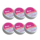 Removedor de Esmalte Lenços Umedecidos Ricca 6 Caixas com 32un 4,4cm