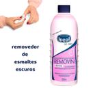 Removedor de Esmaltes Escuros Removin 500ml Profissional Silicone