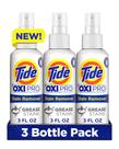 Removedor de Manchas de Gordura Tide OXI PRO, Kit com 3 Unidades de 90 ml Cada