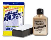 Removedor de Manchas Soft 99 Para Vidros Glass Refresh + Toalha 100% Algodão