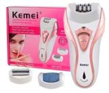 Removedor de Pelos Kemei 3 em 1 Recarregável - KM-3010 Bivolt