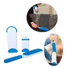 Removedor de Pelos Reutilizável Bom Amigo S5089 com Base Auto Limpante Rolo Tira Pelos Pet Sofa Roupas
