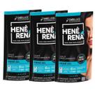 Rená Gel Alisante Henê Preto Azulado 180g - 3 Un.