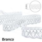 Renda Bolinha Branca 2,5cm - 10m