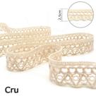 Renda Bolinha Cru 2,5cm - 10m