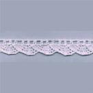 Renda de algodão ref-ra014 cor branco 1,2cm 10 metros artepunto Renda de algodão ref-ra014 cor branco 1,2cm 10 metros artepunto