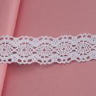 Renda de algodão ref-ra042 cor 001 branco 2,5cm 10 metros artepunto