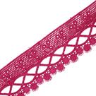Renda De Guipír Chl-581 - Rosa Escuro- Nº: 312- Peça Com 13,7 Metros - Nybc