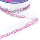 Renda de Nylon Bicolor Najar 37mm - 50 Metros Renda de Nylon Bicolor Najar 37mm - 50 Metros