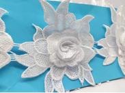 Renda Guipir 3D4 Larg 11cm Veu Ccb Artesanato 13,70 Metros