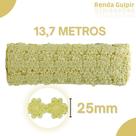 Renda Guipír Amarelo Gema - 25Mm Rolo Com 13,7 Metros - Chl207 - Nybc