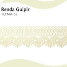 Renda Guipír Bege Natural - Rolo Com 13,7 Metros - Chl589 - Nybc Renda Guipír Bege Natural - Rolo Com 13,7 Metros - Chl589 - Nybc