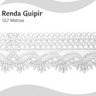 Renda Guipír Branca - Rolo Com 13,7 Metros - Chl589 - Nybc