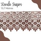 Renda Guipír Chocolate - Rolo Com 13,7 Metros - Chl185 - Nybc Renda Guipír Chocolate - Rolo Com 13,7 Metros - Chl185 - Nybc
