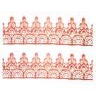 Renda guipir de bico 5cm cor coral metro