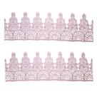 Renda guipir de bico 5cm cor rosa bebê metro