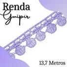 Renda Guipír - Rolo Com 13,7 Metros - Chl005 - Lilás - Nº: 164 - Nybc Renda Guipír - Rolo Com 13,7 Metros - Chl005 - Lilás - Nº: 164 - Nybc