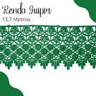 Renda Guipír Verde Bandeira - Rolo Com 13,7 Metros - Chl185 - Nybc