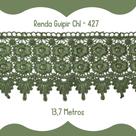 Renda Guipír Verde Boldo - Rolo Com 13,7 Metros - Chl427 - Nybc