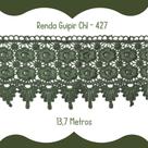 Renda Guipír Verde Musgo - Rolo Com 13,7 Metros Chl427 Nybc