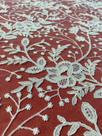 Renda sutache com micro paete na cor off white
