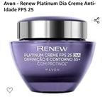 Renew Platinum Creme DIA Definição e Contorno 55+ FPS25, 50g - Avon