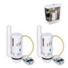 Reparo Caixa Acoplada Kit 2 Uni Vaso Assento Sanitario Valvula Drenagem Caixa Botao Descarga Banheiro Lavabo Casa Reparo Caixa Acoplada Kit 2 Uni Vaso Assento Sanitario Valvula Drenagem Caixa Botao Descarga Banheiro Lavabo Casa
