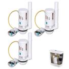 Reparo de Caixa Acoplada Kit 3 Uni Valvula Drenagem Tanque Botao Descarga Vaso Sanitario Banheiro Assento Acessorio Casa Reparo de Caixa Acoplada Kit 3 Uni Valvula Drenagem Tanque Botao Descarga Vaso Sanitario Banheiro Assento Acessorio Casa
