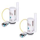 Reparo de Caixa Acoplada Vaso Sanitario Kit 2 Uni Valvula Drenagem Tanque Botao Descarga Banheiro Assento Acessorio Casa
