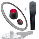 Reparo Panelux 4,5L Kit 4 Pç De Panela Pressão Anel Cabo Superior Peso Valvula Reparo Panelux 4,5L Kit 4 Pç De Panela Pressão Anel Cabo Superior Peso Valvula