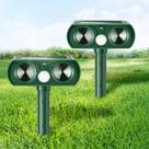 Repelente de animais CKUKARM Solar Ultrasonic, pacote com 2 unidades para uso externo