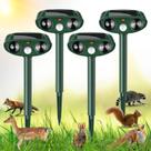 Repelente de animais Gebatule Solar Ultrasonic, pacote com 4