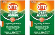 Repelente de insetos DESLIGADO! Toalhetes Deep Woods 12 CT (pacote com 2)