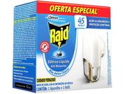 Repelente Elétrico Raid Líquido 45 Noites - Aparelho + Refil 32,9ml