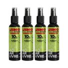 Repelente Jimo Suave 100ml 4un Proteção 10h Rápida Absorção Textura Leve Não Oleosa