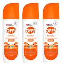 Repelente Off Family Infantil/Adulto 170ml kit c/3 Aloe Vera