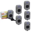 Repelente rato morcego ultrassonico sonoro zebu + 5 emissores