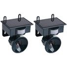 Repelente Solar Ultrassonico Jardim Kit 2 Uni Afasta Pombo Aves Praga Rato Detecta Movimento Presença Repelente Solar Ultrassonico Jardim Kit 2 Uni Afasta Pombo Aves Praga Rato Detecta Movimento Presença