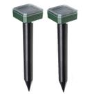 Repelente Solar Ultrassonico Kit 2 Uni Espanta Escorpiao Cobra Rato Mosquito Cobras Roedores Jardim Quintal