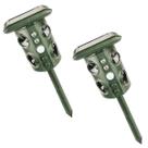 Repelente Solar Ultrassonico Kit 2 Uni Sensor Infravermelho Afasta Cobra Escorpiao Roedores Insetos Frequencia Ajustavel