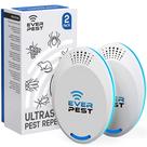 Repelente ultrassônico de controle de pragas Ever Pest (pacote com 2)